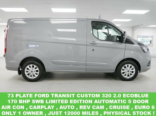 Compare Ford Transit Custom 320 2.0 Ebl 170 Bhp Swb Limited Ne WV73YOX Grey