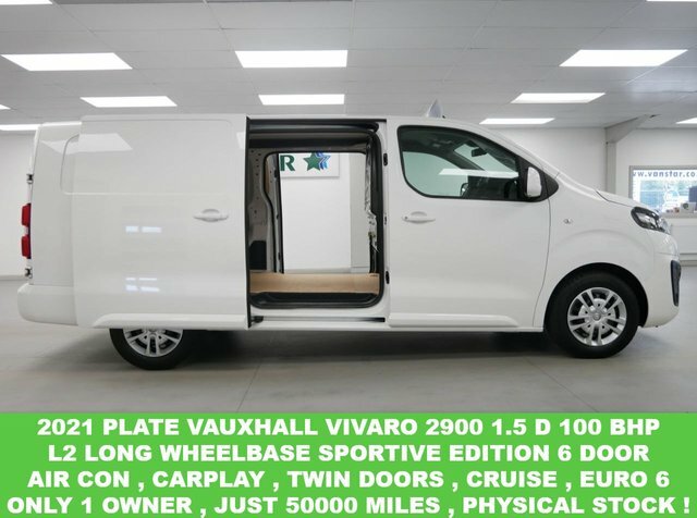 Compare Vauxhall Vivaro 2900 1.5 D 100 Bhp L2 Long Sportive Edition 6Dr DY21KZM White