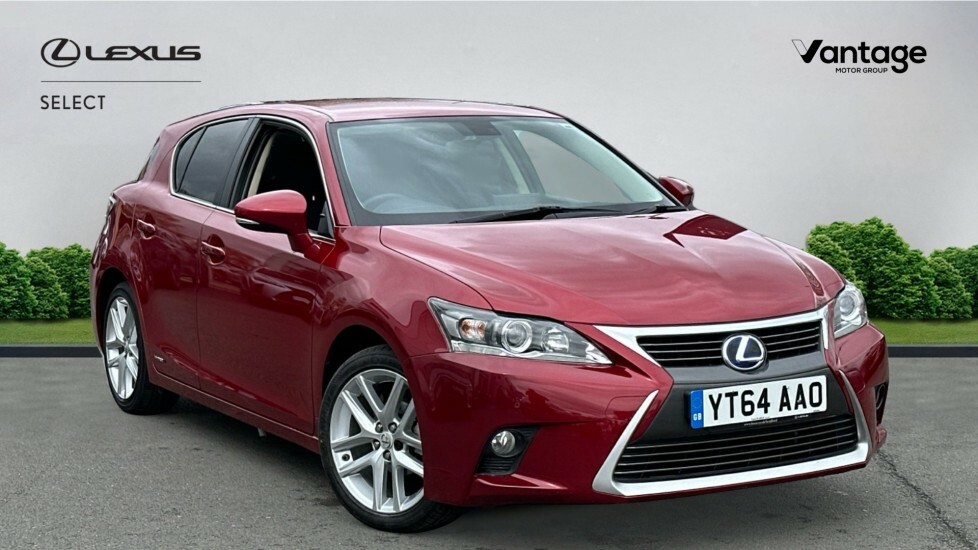 Compare Lexus CT 1.8 200H Advance Cvt Euro 6 Ss YT64AAO Red