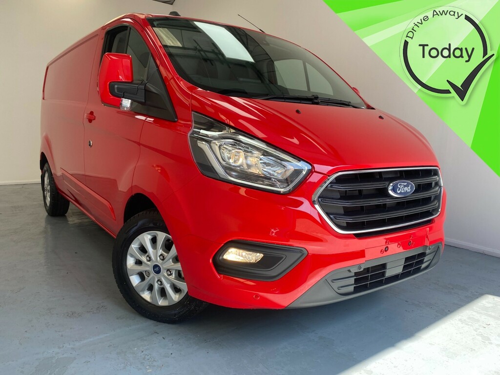 Compare Ford Transit Custom 300 Limited L2 H1 170Ps 2.0 Ecoblue Euro 6 RP23BMZ Red
