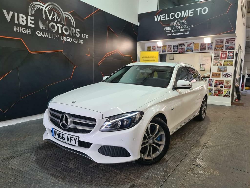 Compare Mercedes-Benz C Class 2.0 C350e 6.4Kwh Sport G-tronic Euro 6 Ss WN66AFY White