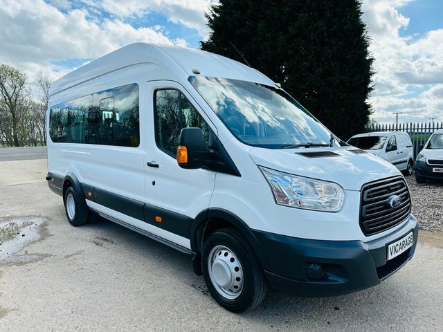 Compare Ford Transit Custom 2.2 460 Hr Bus 17 Str 124 Bhp AY15ZXS White