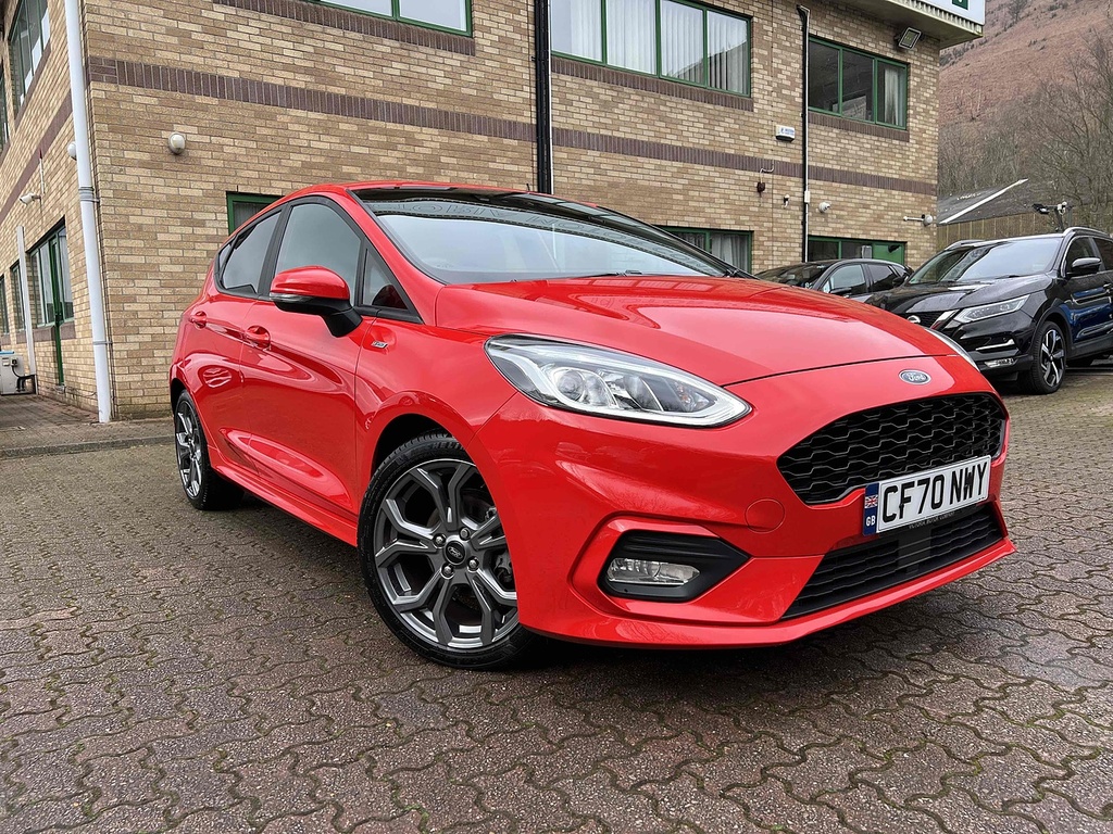 Compare Ford Fiesta T Ecoboost Mhev St-line Edition CF70NWY Red