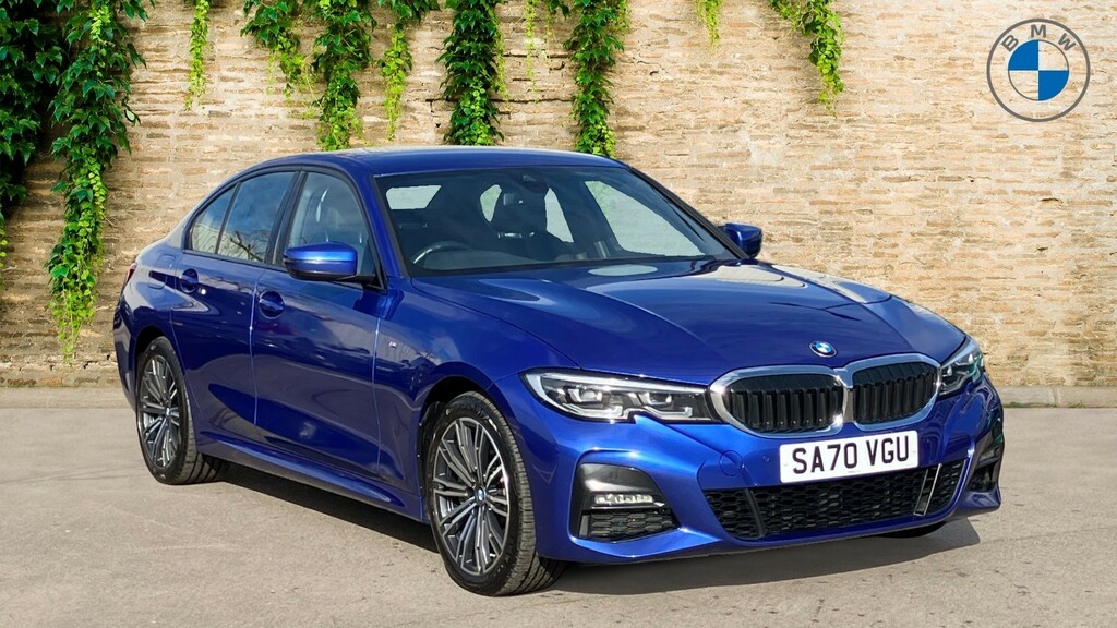 Compare BMW 3 Series 330E M Sport Saloon SA70VGU Blue