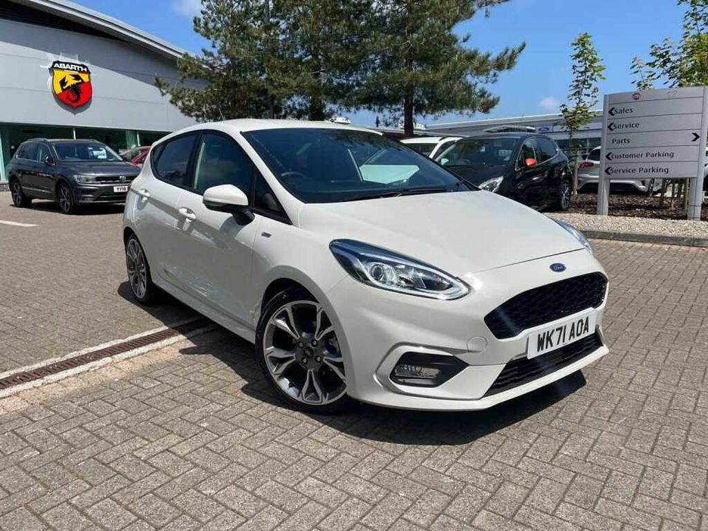 Compare Ford Fiesta 1.0 Ecoboost Hybrid Mhev 155 St-line X Edition WK71AOA White