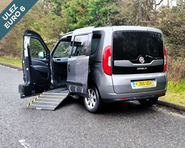 Compare Fiat Doblo Passenger Up Front Wheelchair Accessible Disabled MJ66UGK Grey