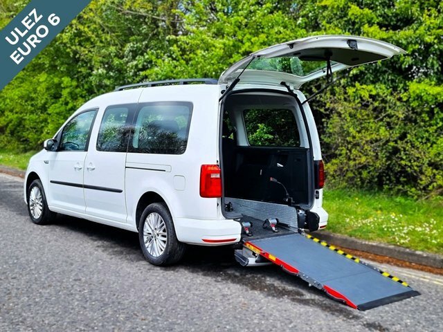 Compare Volkswagen Caddy 5 Seat Wheelchair Accessible Disabled Access Ramp VN69YNS White