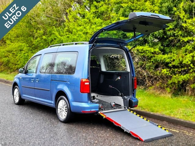 Compare Volkswagen Caddy 5 Seat Wheelchair Accessible Disabled Access BX68EZW Blue