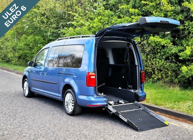 Compare Volkswagen Caddy 5 Seat Wheelchair Accessible Disabled Access YY20PTX Blue