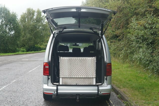 Compare Volkswagen Caddy 5 Seat Wheelchair Accessible Car With Power R NK66BJF Silver