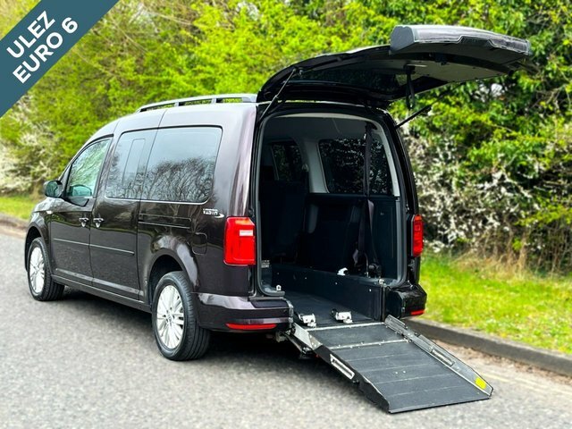 Compare Volkswagen Caddy 5 Seat Wheelchair Accessible Disabled Access SC19XUO Purple