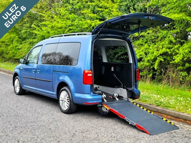 Compare Volkswagen Caddy 5 Seat Wheelchair Accessible Disabled Access VN68TKD Blue