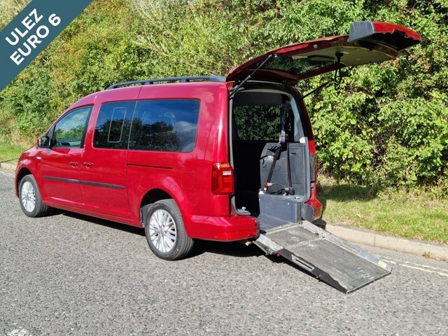 Compare Volkswagen Caddy 5 Seat Euro 6 Wheelchair Accessible Disabled Acces SD16YRJ Red