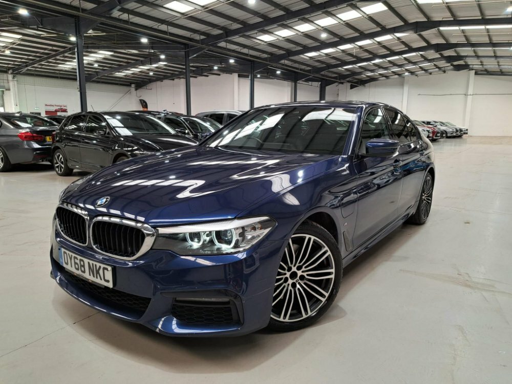 Compare BMW 5 Series 2.0 530E 9.2Kwh M Sport Euro 6 Ss OY68NKC Blue