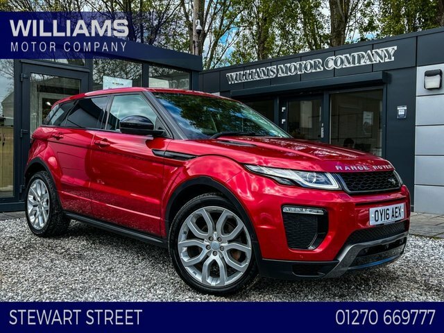Compare Land Rover Range Rover Evoque 2.0 Td4 Hse Dynamic Lux 177 Bhp OY16AEX Red