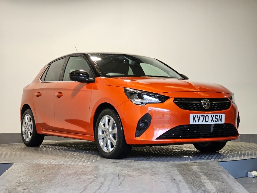 Compare Vauxhall Corsa 1.2 Turbo Elite Nav Hatchback KV70XSN Orange