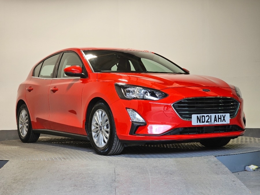 Compare Ford Focus 1.0T Ecoboost Mhev Titanium Edition Hatchback ND21AHX Red