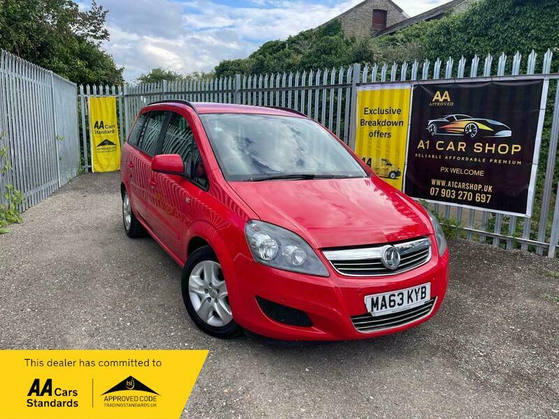 Compare Vauxhall Zafira 1.6 16V Exclusiv Euro MA63KYB Red