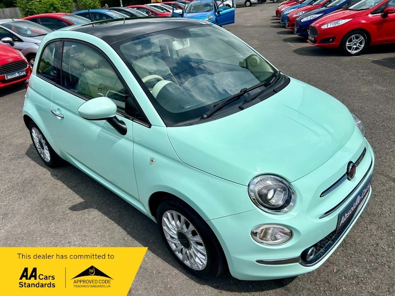 Compare Fiat 500 Lounge SV65TFE Green