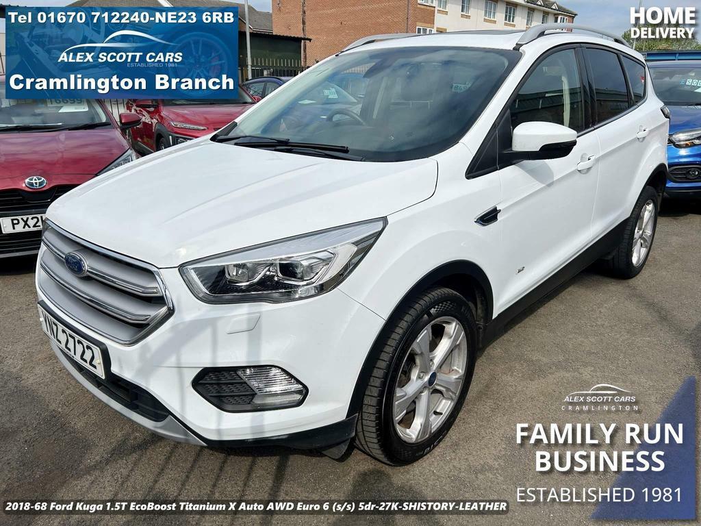 Compare Ford Kuga 1.5T Ecoboost Titanium X Awd Euro 6 Ss YNZ2722 White