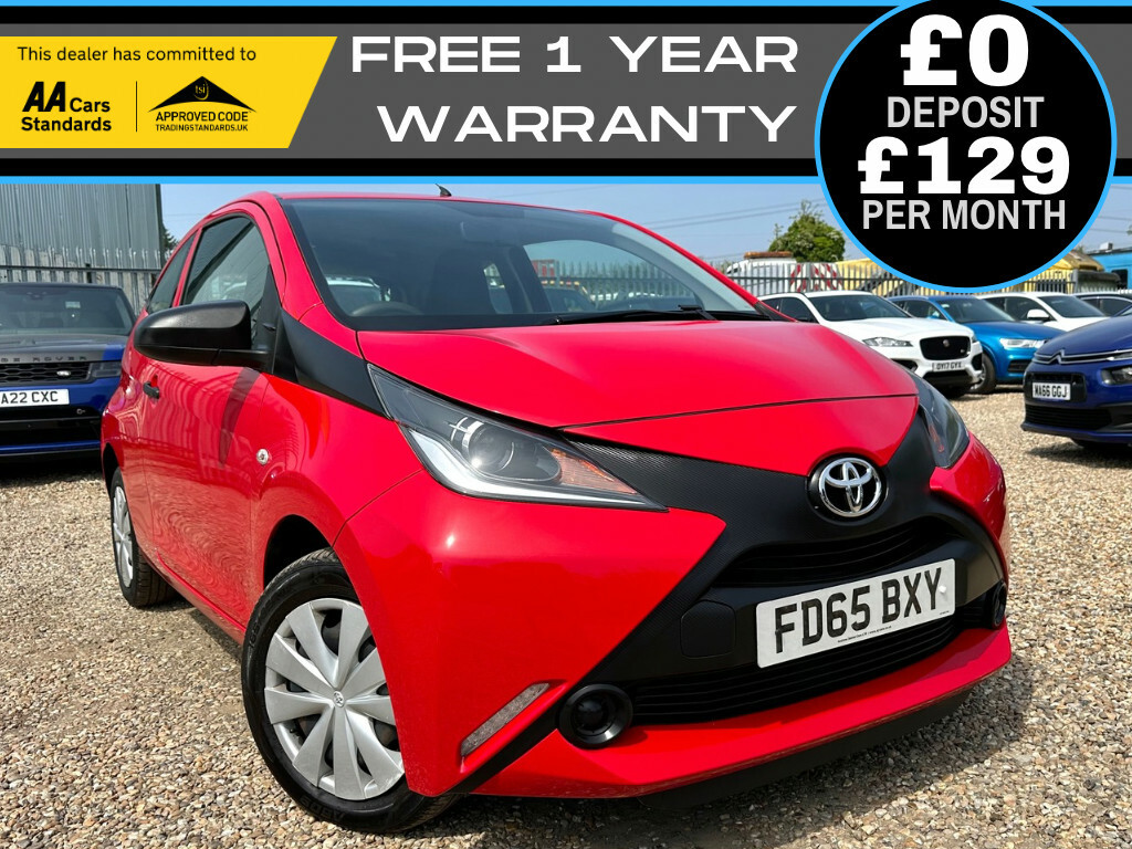 Compare Toyota Aygo Hatchback 1.0 FD65BXY Red