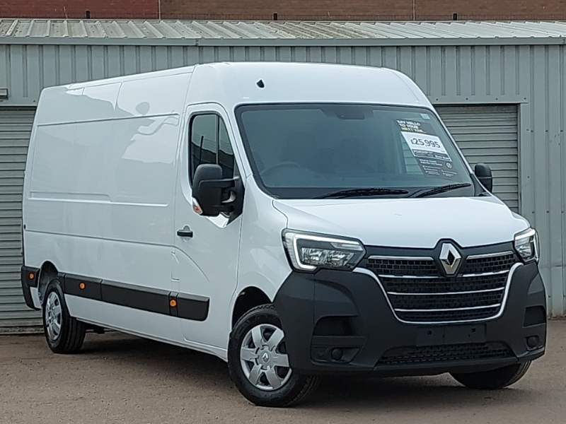 Compare Renault Master Lm35 Blue Dci 135 Advance Medium Roof Van SA73XFO White