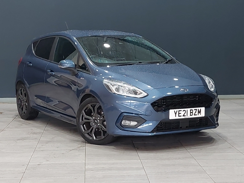 Compare Ford Fiesta 1.0 Ecoboost Hybrid Mhev 155 St-line Edition YE21BZM Blue