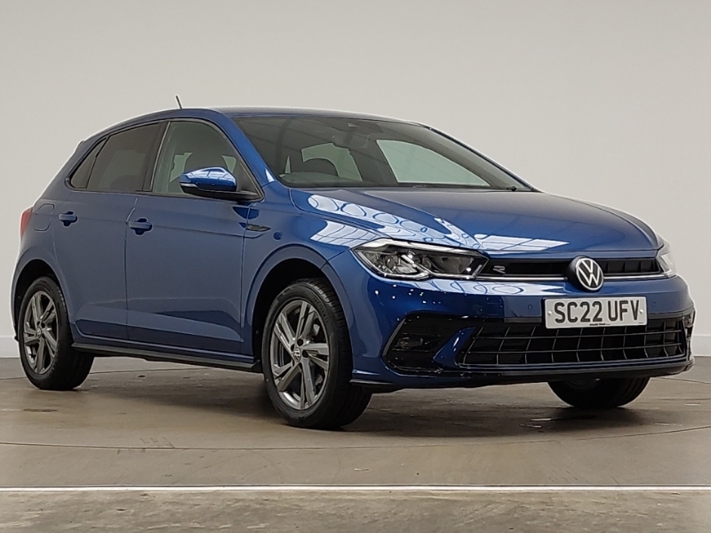 Compare Volkswagen Polo 1.0 Tsi R-line SC22UFV Blue