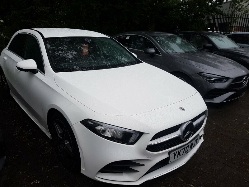 Compare Mercedes-Benz A Class A200d Amg Line YK70NJV White