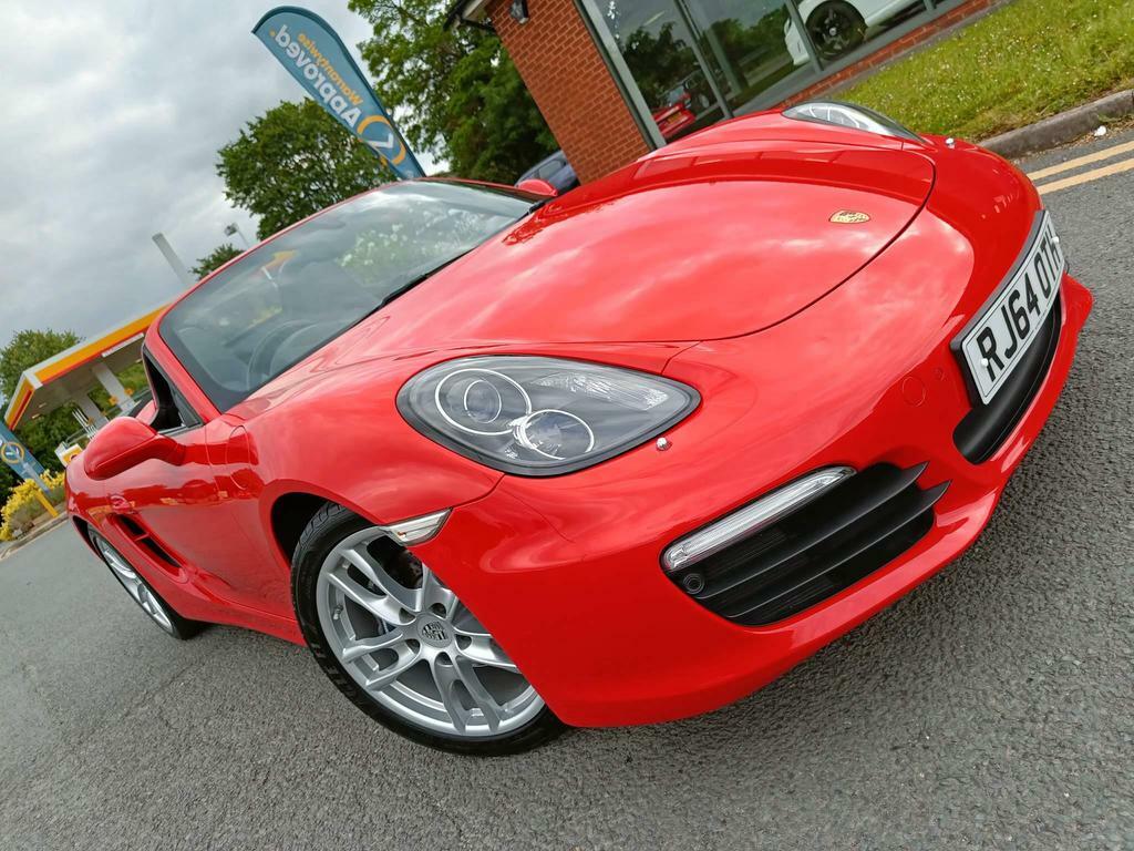 Compare Porsche Boxster 2.7 981 Euro 6 Ss RJ64OTH Red