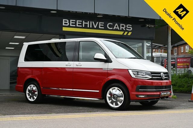 Compare Volkswagen Caravelle 2.0 Generation Six Tdi Bmt 201 Bhp BN66VZW Red