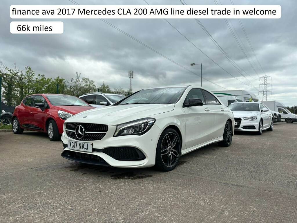 Compare Mercedes-Benz CLA Class Cla 200D Amg Line WG17NKJ White