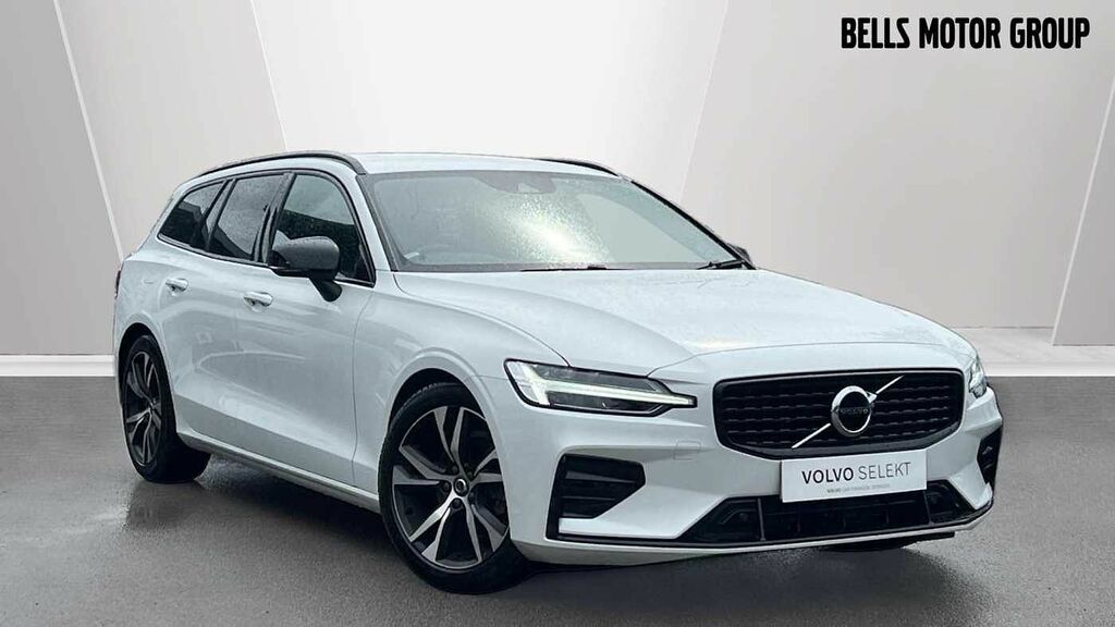 Compare Volvo V60 R-design, B4 Mild Hybrid Heated Seats, Sat-nav, R KM71FPU White
