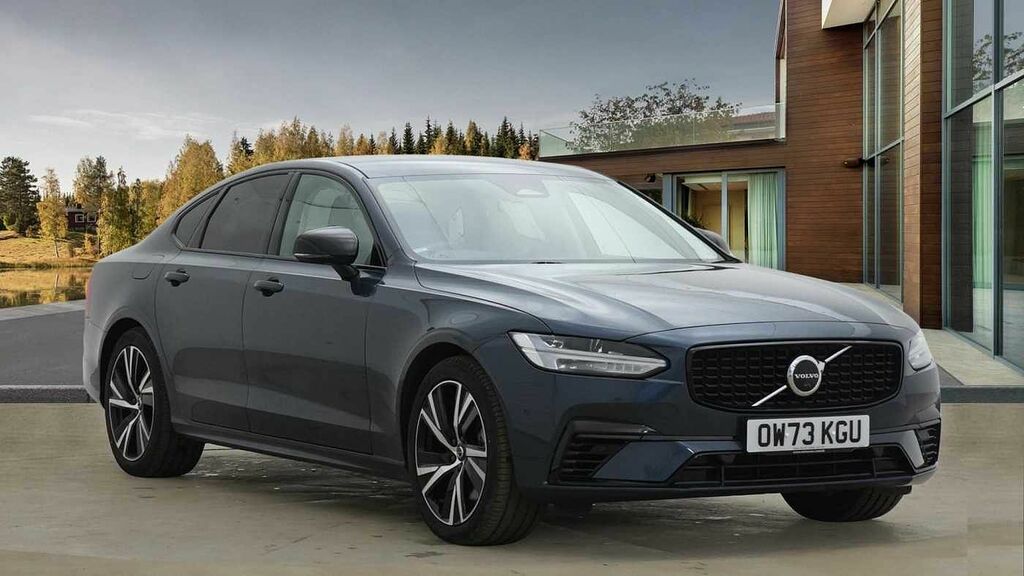 Volvo S90 T8 Recharge Plus Dark Blond Leather Blue #1