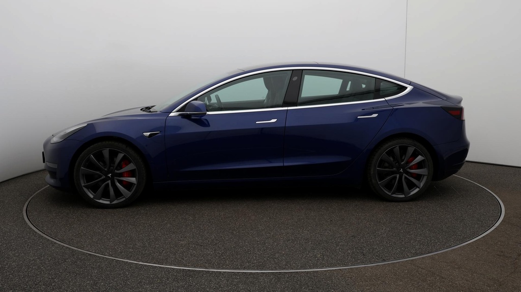 Compare Tesla Model 3 Performance BJ20HAU Blue