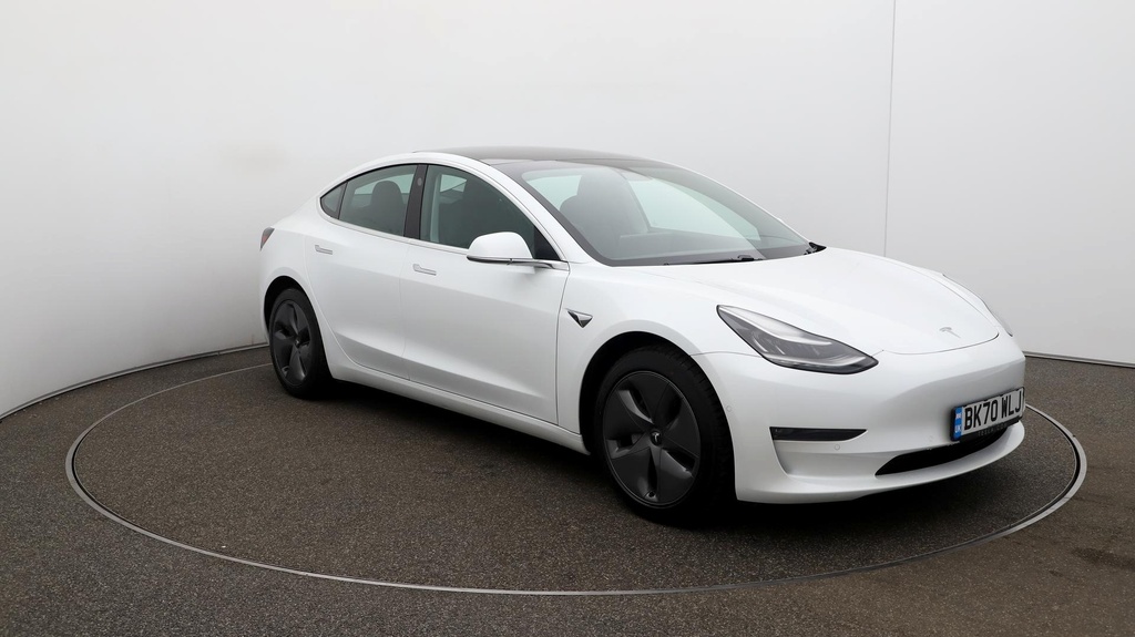 Compare Tesla Model 3 Long Range BK70WLJ White