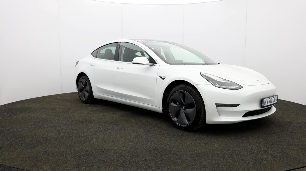 Compare Tesla Model 3 Long Range MV70OFU White