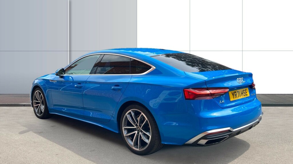 Compare Audi A5 Sportback Tdi S Line YR71HSE Blue