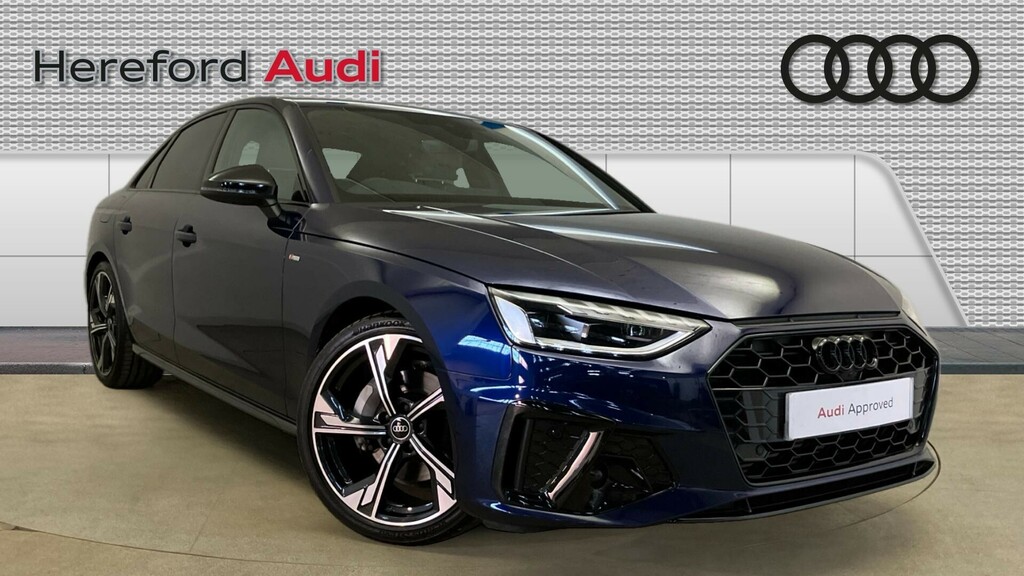 Compare Audi A4 Black Edition MV73ZLX Blue