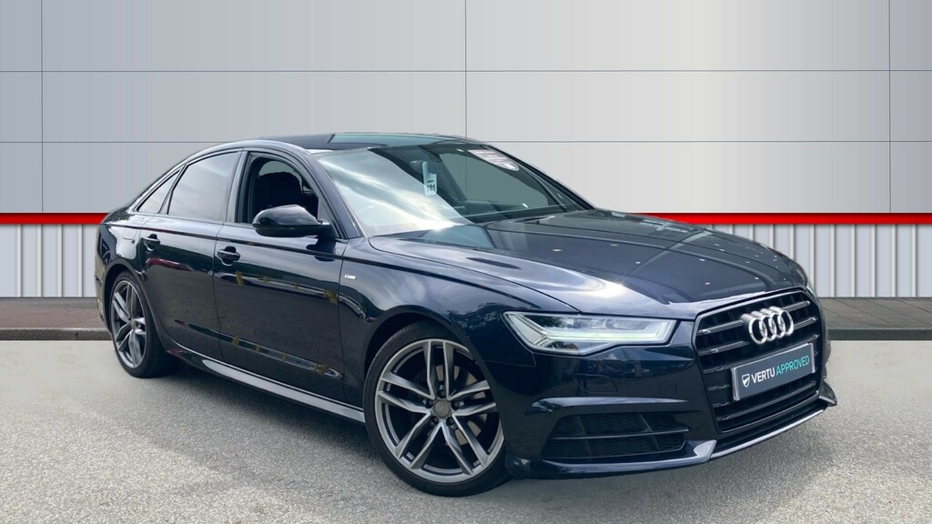 Compare Audi A6 Saloon Black Edition KM67MHE Blue