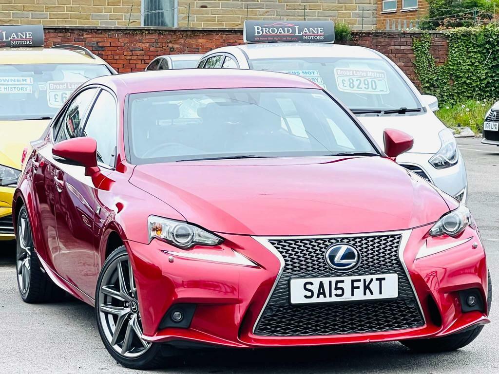 Compare Lexus IS 2.5 300H F Sport E-cvt Euro 5 Ss SA15FKT Red