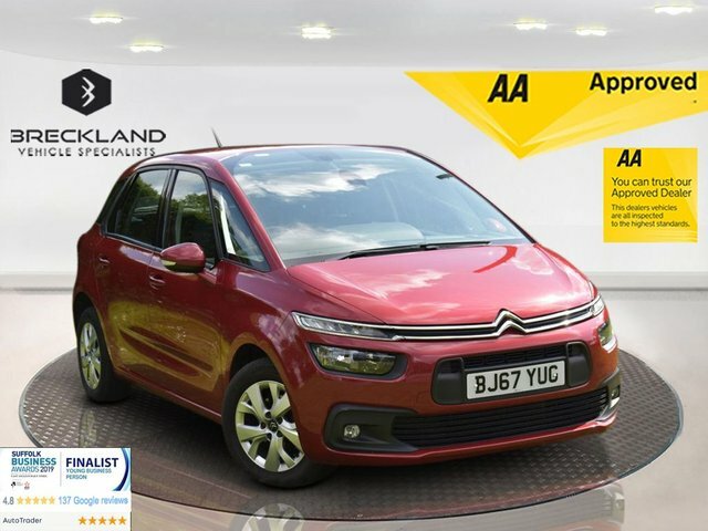 Compare Citroen C4 Picasso Picasso 1.6 Bluehdi Touch Edition Ss 118 Bhp BJ67YUG Red