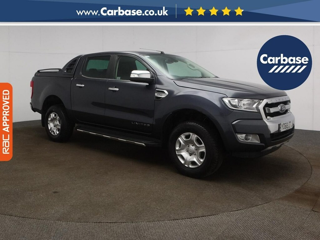 Compare Ford Ranger Pick Up Double Cab Limited Medium Wheelbase L2 Low YO68UTJ Grey