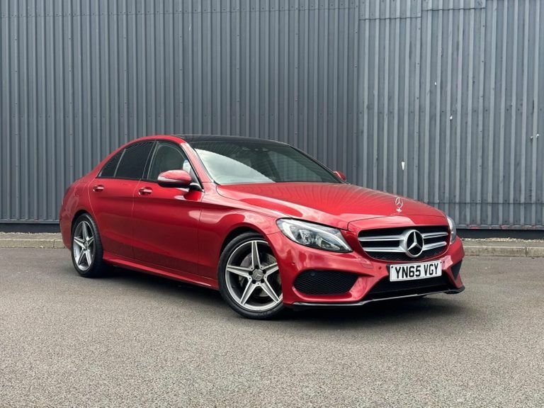 Compare Mercedes-Benz C Class 2.1 C220d Amg Line Premium Plus 7G-tronic Euro YN65VGY Red
