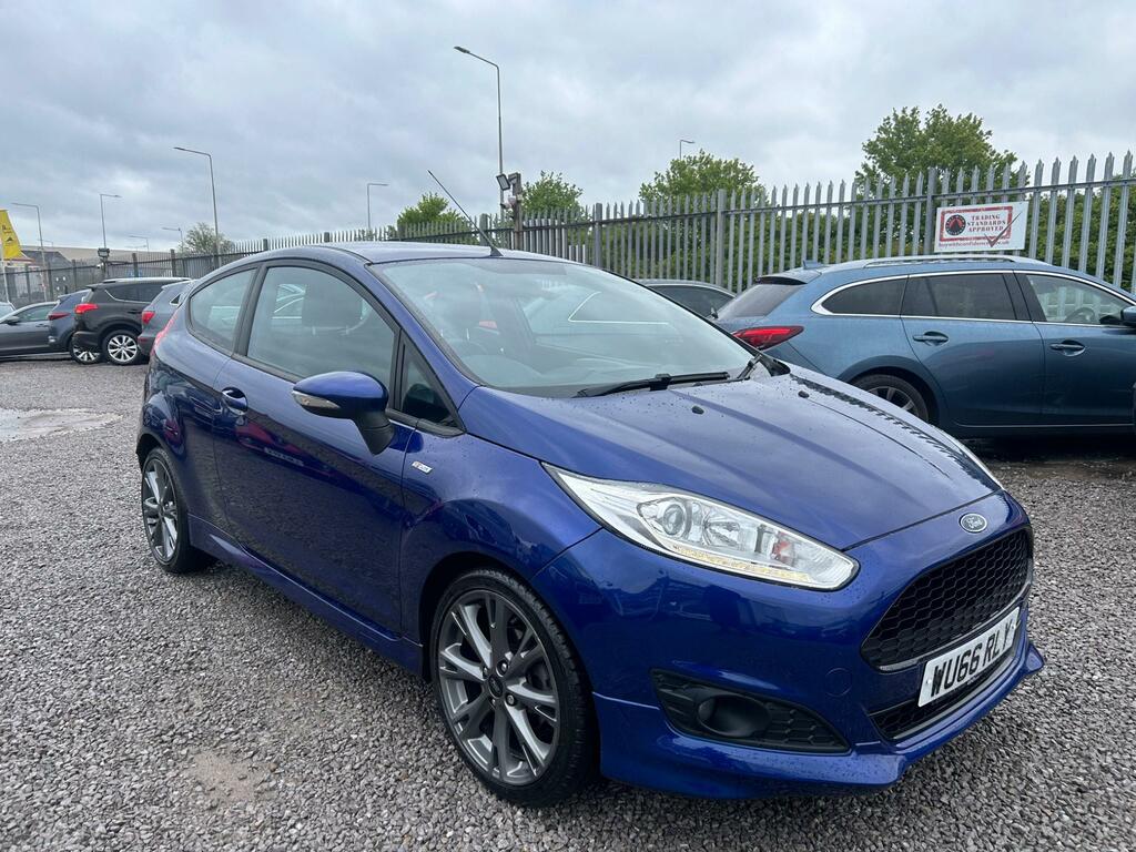 Compare Ford Fiesta 1.0T Ecoboost St-line Euro 6 Ss 0 Tax Ulez WU66RLY Blue