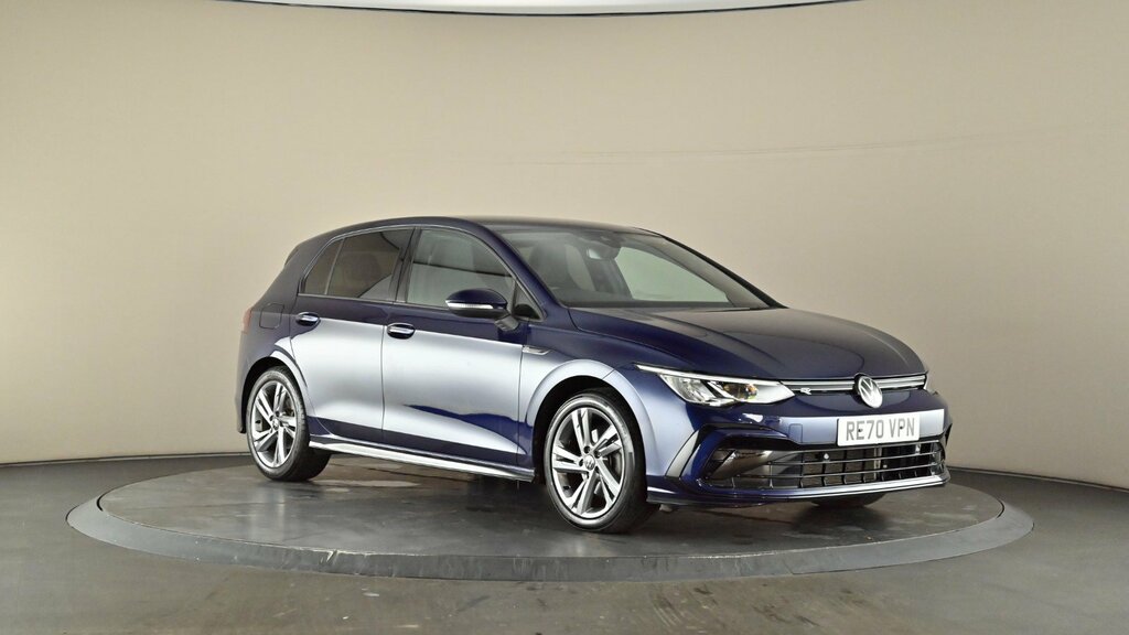 Compare Volkswagen Golf 1.5 Etsi 150 R-line Dsg RE70VPN Blue
