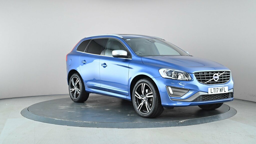 Compare Volvo XC60 D5 220 R Design Lux Nav Awd Geartronic LT17WFL Blue