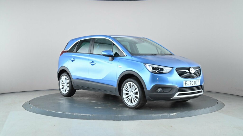 Compare Vauxhall Crossland X 1.2T 130 Elite Start Stop EJ70OOY Blue