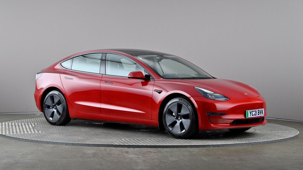 Compare Tesla Model 3 Long Range Awd YC21BVK Red