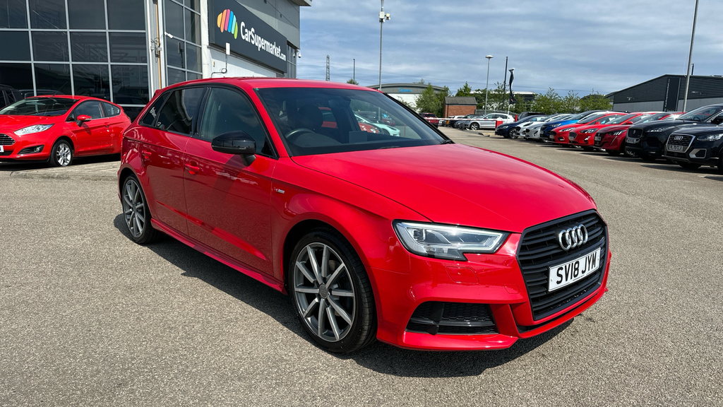 Compare Audi A3 1.5 Tfsi Black Edition SV18JYM Red